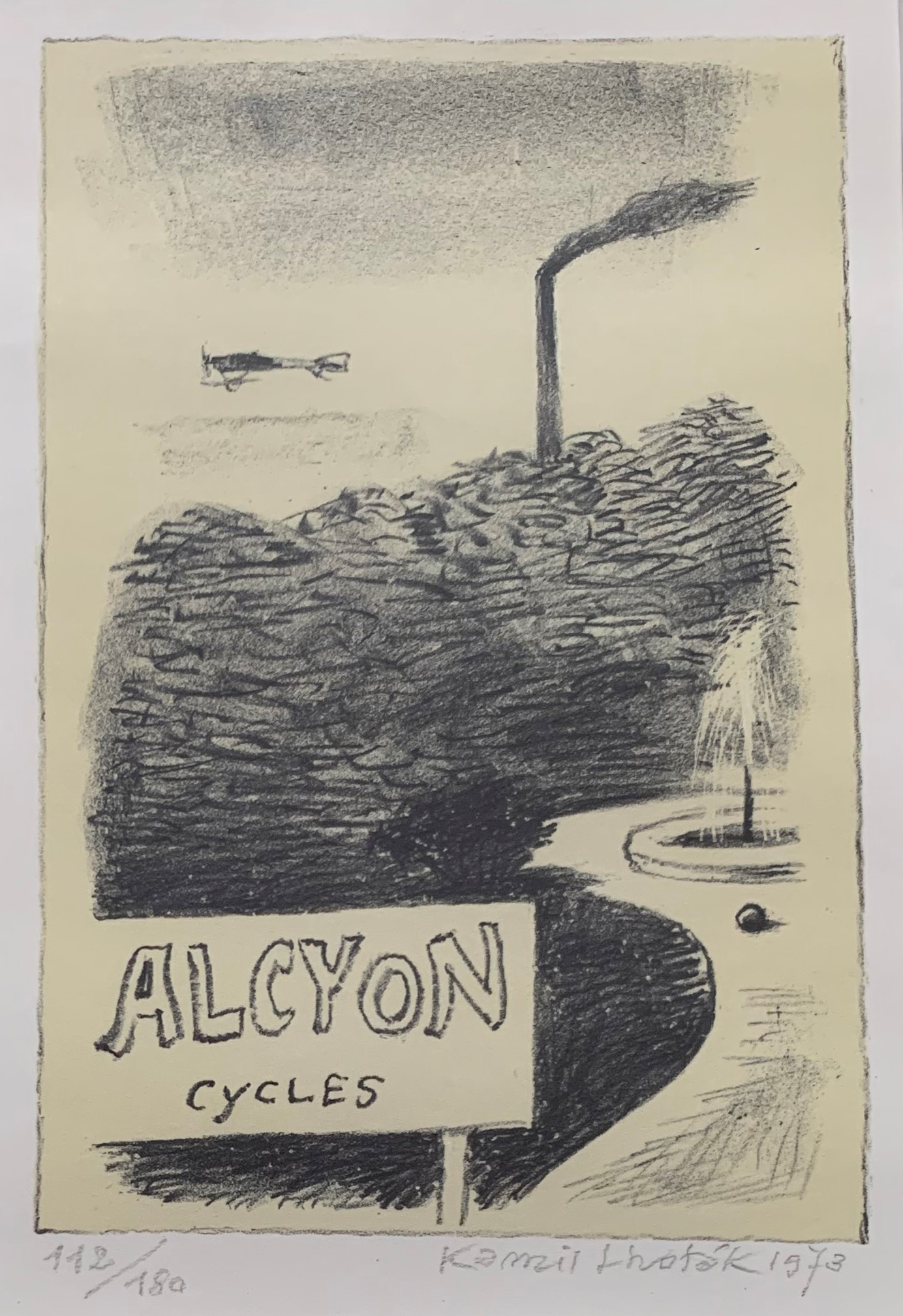 Kamil Lhoták - Alcyon Cycles, 1973, litografie