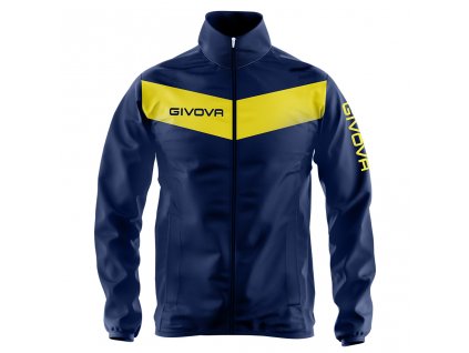 Sportovní bunda Rain Scudo modro žlutá Givova