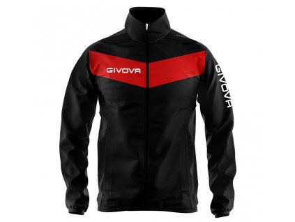 Sportovní bunda Rain Scudo černo červená Givova