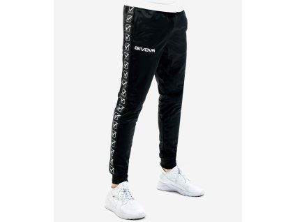 kalhoty pantalone tricot band černééé givova