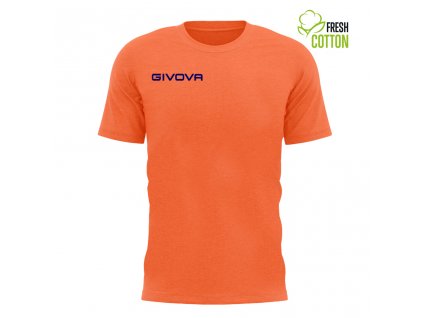 Bavlněné triko Cotone Fresh oranžové Givova