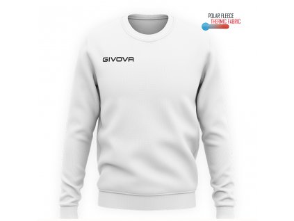 Sportovní mikina Polarfleece One bílá Givova