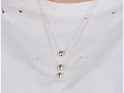 SO silver necklace long drop Ag 925/1000