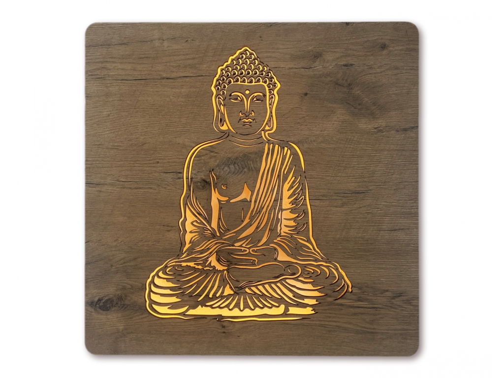 "Buddha" světelný obraz 62x62cm