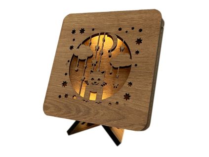 Kočička lampa 19x19 cm