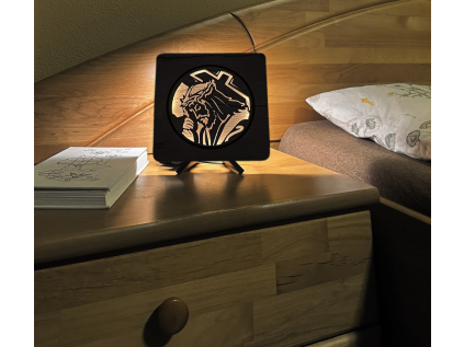 "Ježíš a kříž" lampa 19x19cm