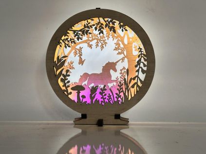 Jednorožec lampa 20x22 cm