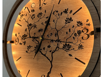 "Azalka" Světelné hodiny 31 cm