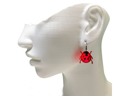 24275 4 luminous earrings ladybugs