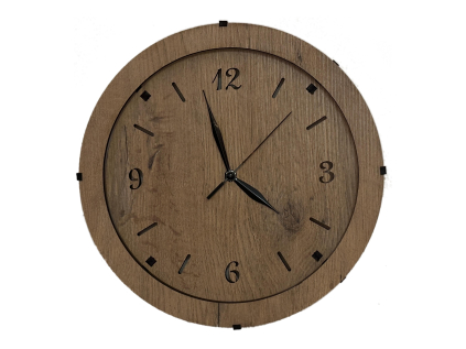 Dřevěné hodiny nástěnné "Klasik" dub 31 cm