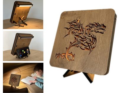 Drak lampa 19x19 cm