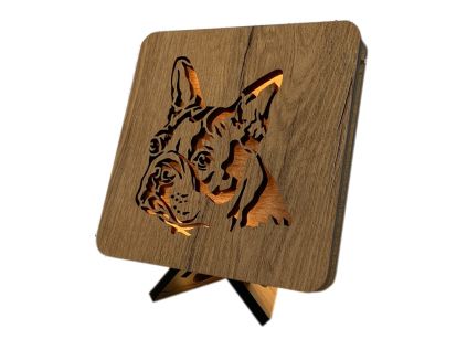 Buldoček lampa 19x19 cm