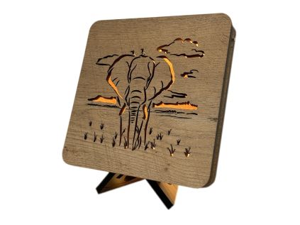 Slon lampa 19x19 cm