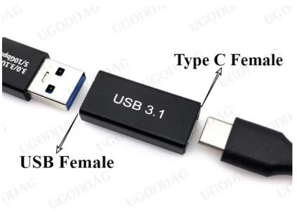 Redukce C samice na USB 3.0 samice