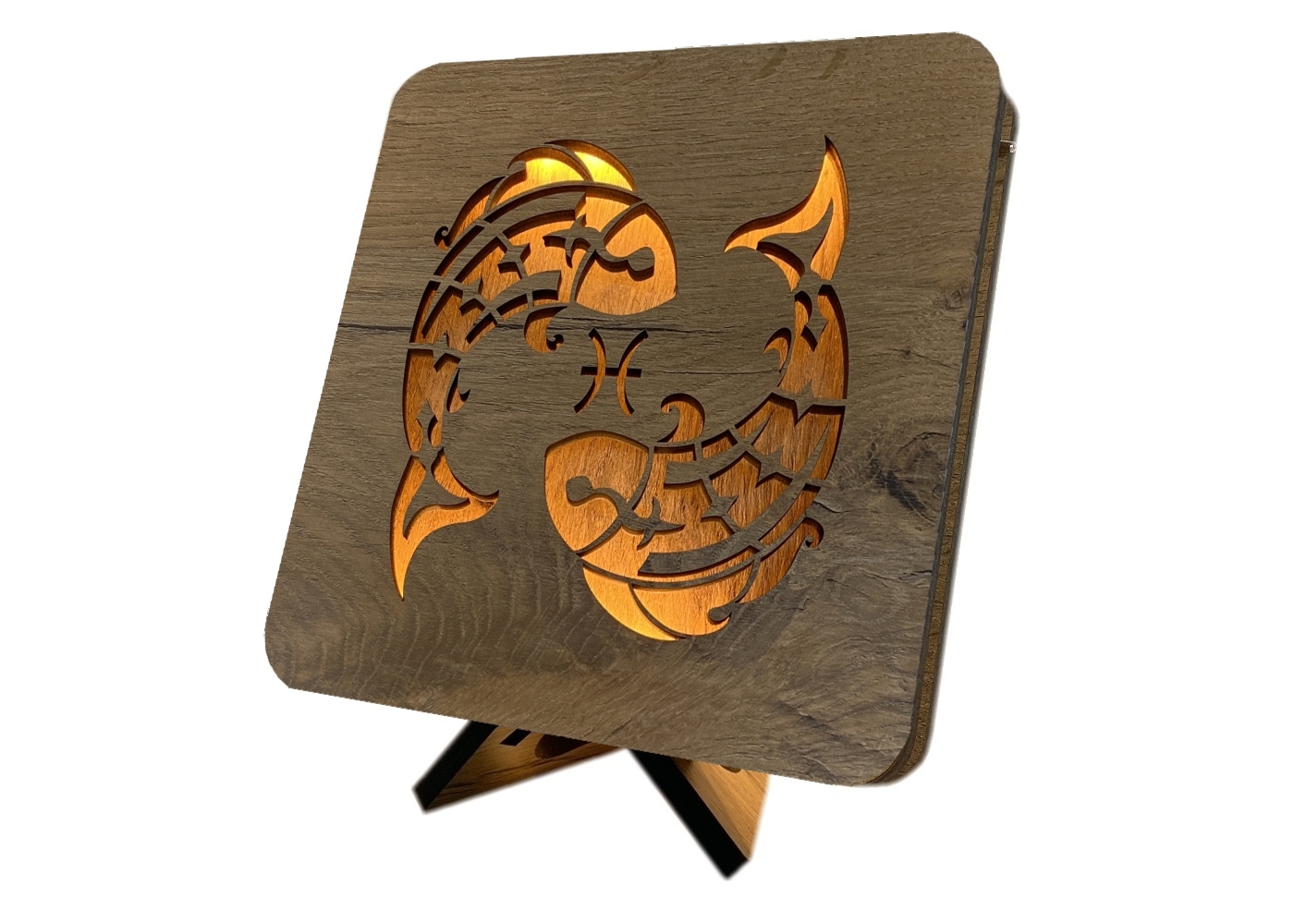 Li-Go Znamení "Ryby" lampa 19x19cm provedení povrchu: dub