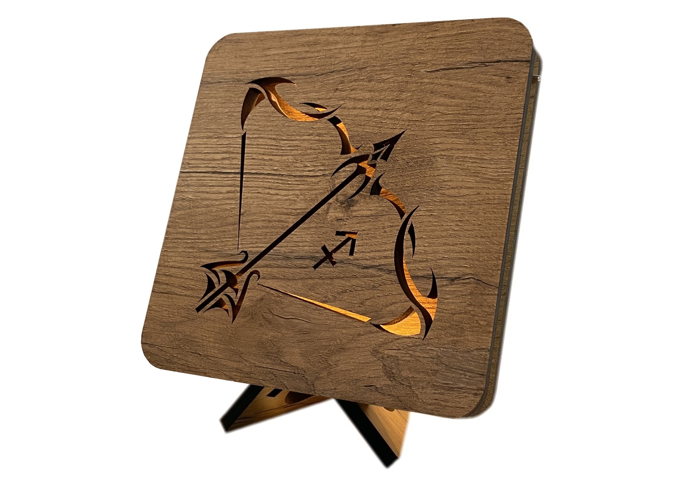 Li-Go Znamení "Střelec" lampa 19x19cm provedení povrchu: dub