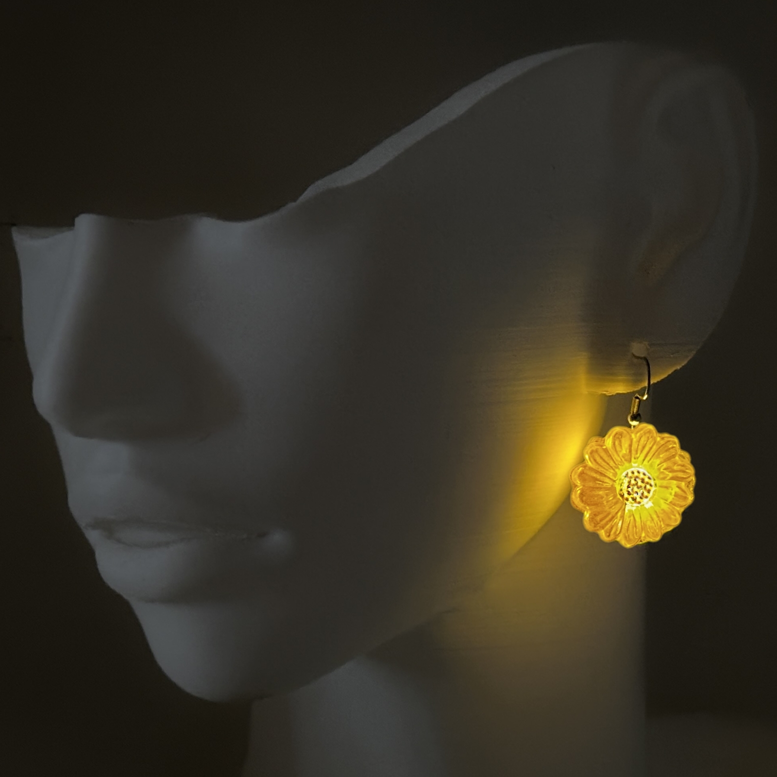 Li-Go Světelné náušnice "Kopretiny"