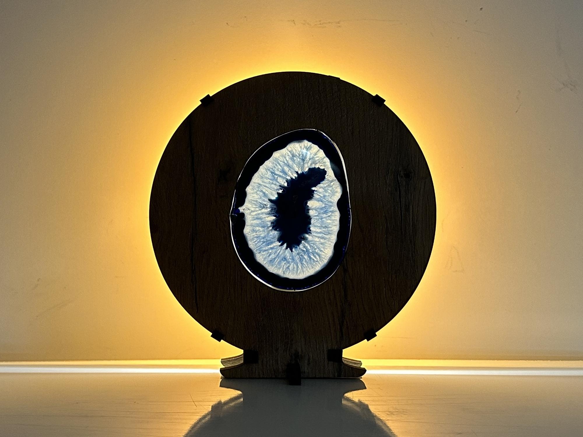 Li-Go "Achát" lampa 20x22cm provedení povrchu: dub