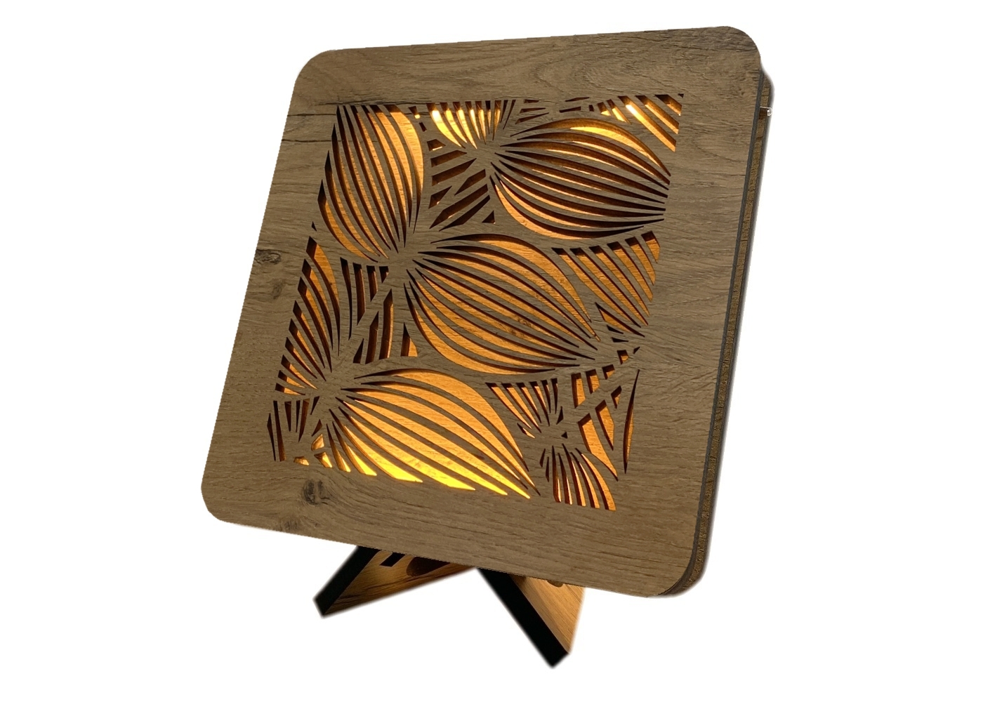 Li-Go "Listy" lampa 19x19cm provedení povrchu: dub
