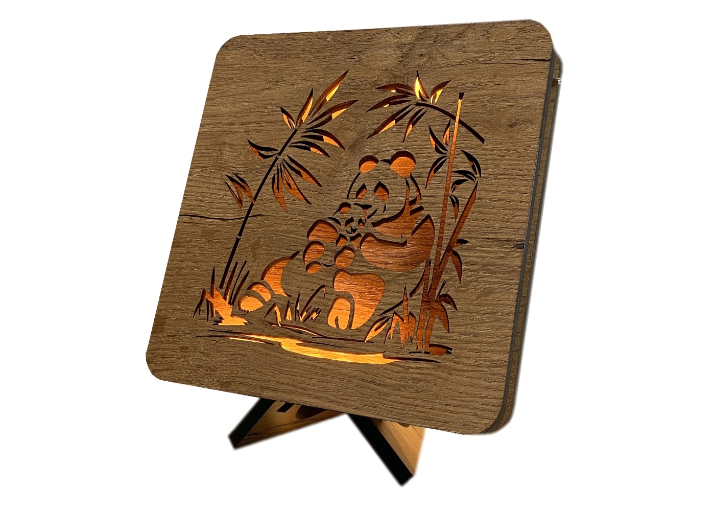 Li-Go "Pandy" lampa 19x19cm provedení povrchu: dub