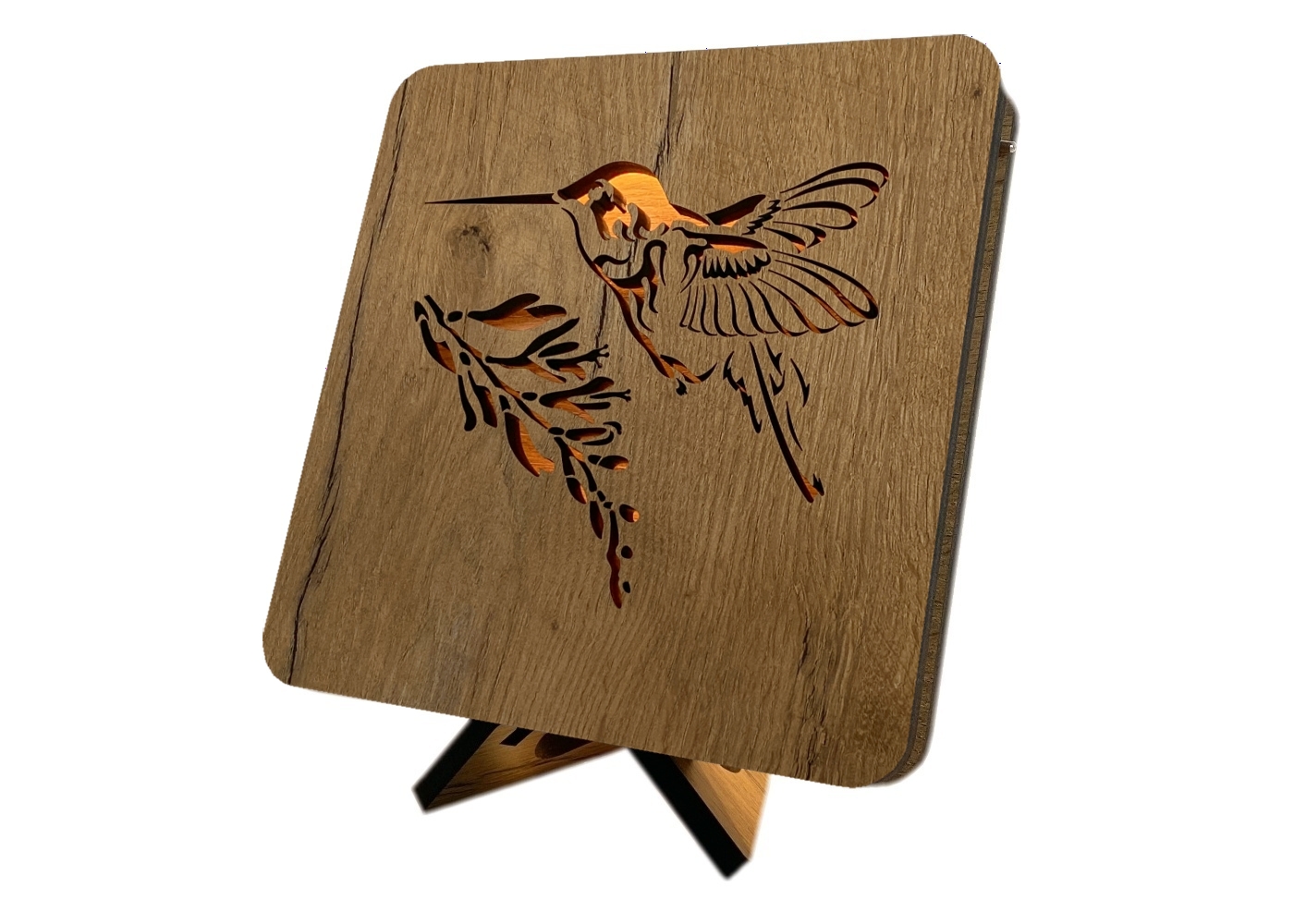 Li-Go "Kolibřík" lampa 19x19cm provedení povrchu: dub