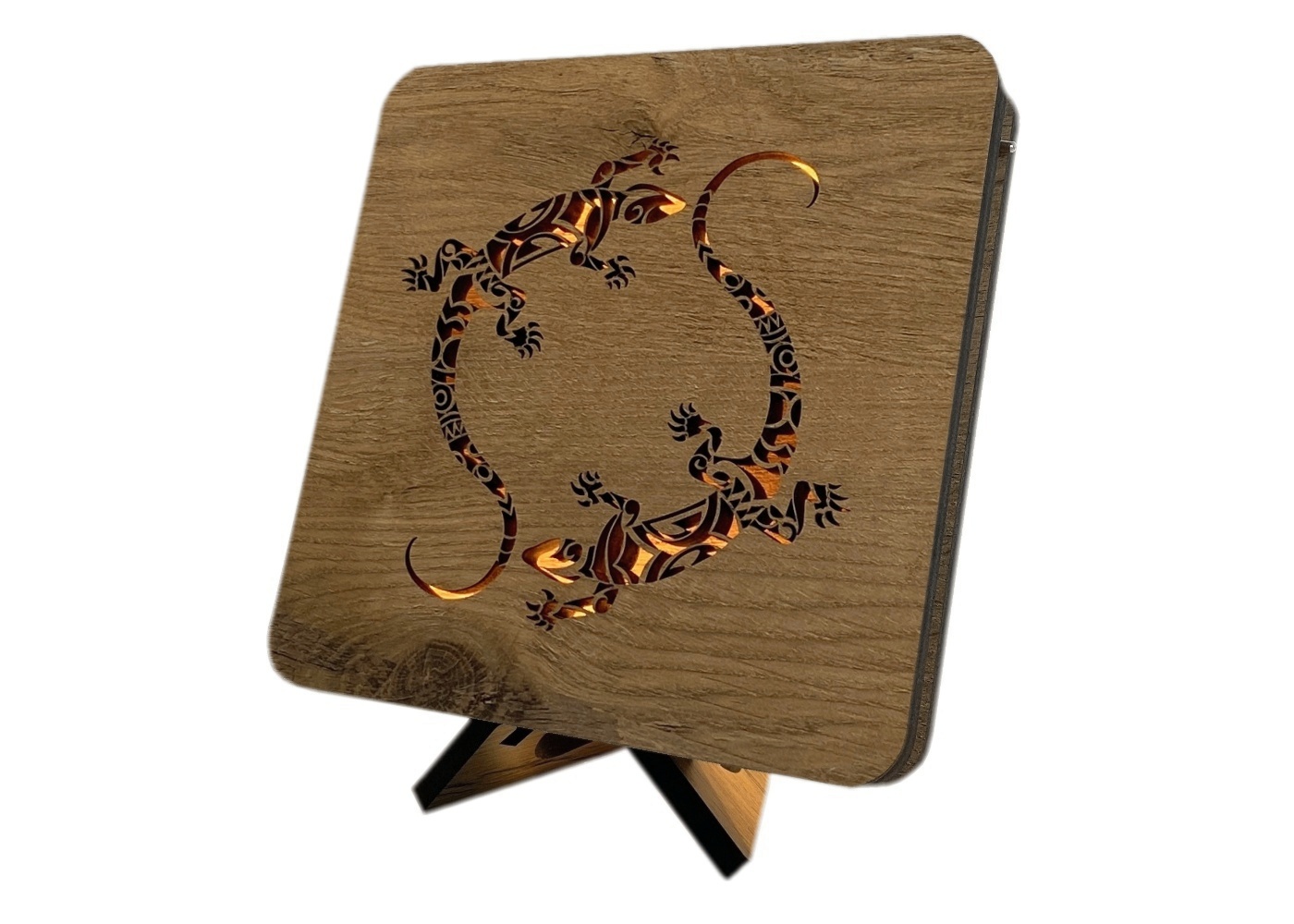 Li-Go "Ještěrky" lampa 19x19cm provedení povrchu: dub