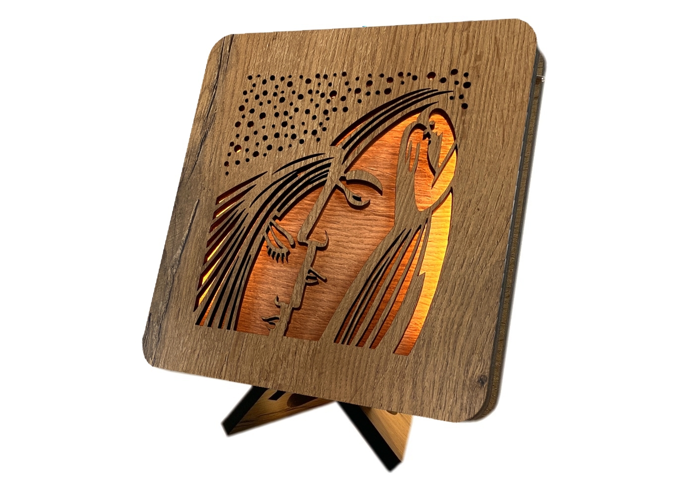 "Romance" lampa 19x19cm provedení povrchu: dub