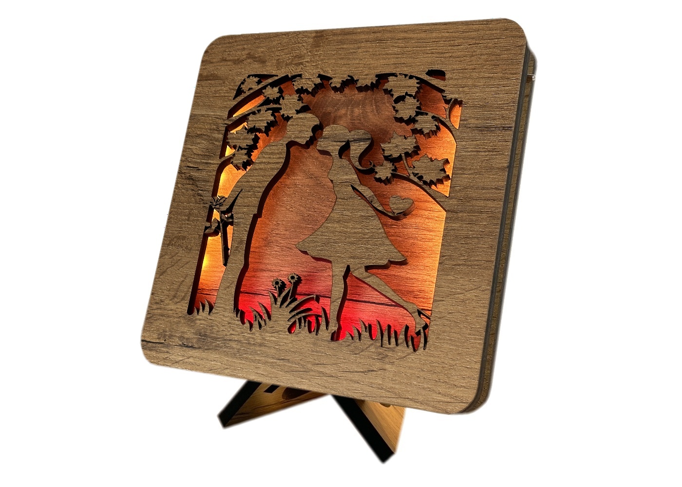 "Rande" lampa 19x19cm provedení povrchu: dub