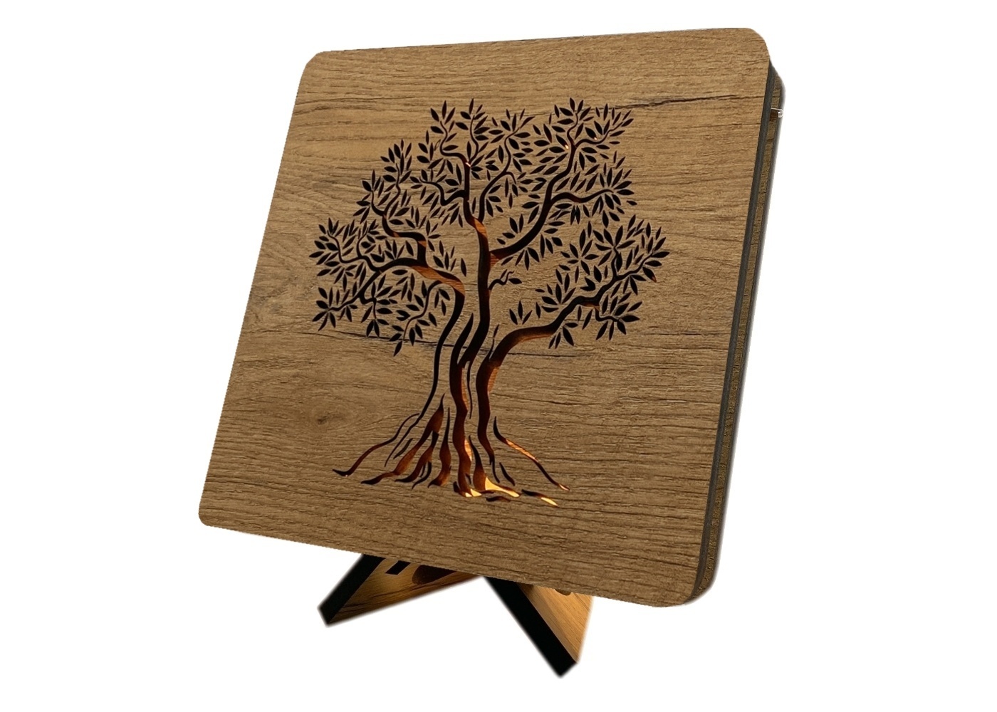 Li-Go "Olivovník" lampa 19x19cm provedení povrchu: dub