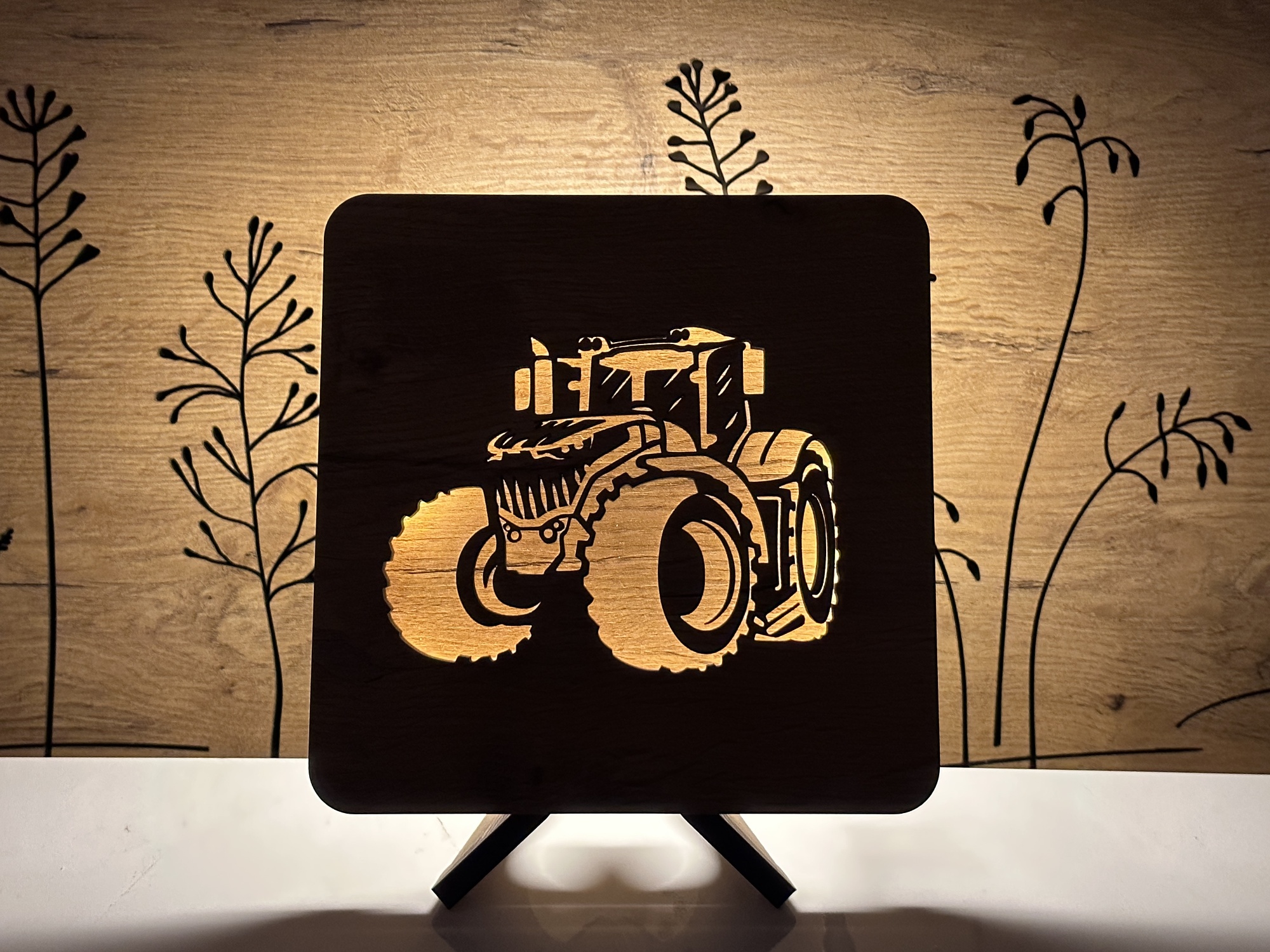 Li-Go "Traktor" lampa 19x19cm provedení povrchu: dub