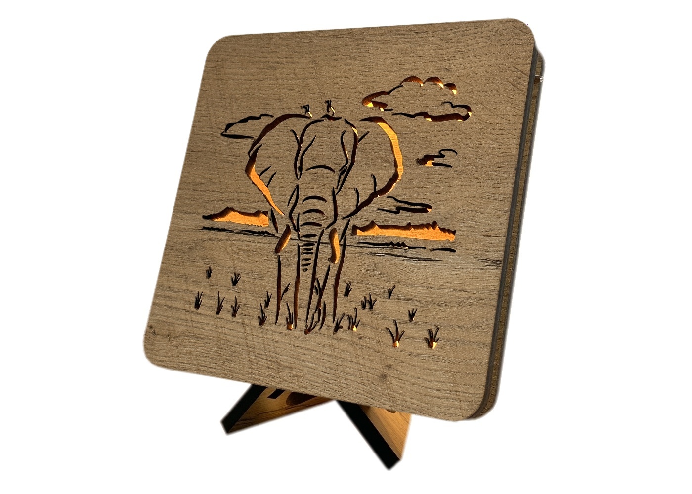 Li-Go "Slon" lampa 19x19cm provedení povrchu: dub