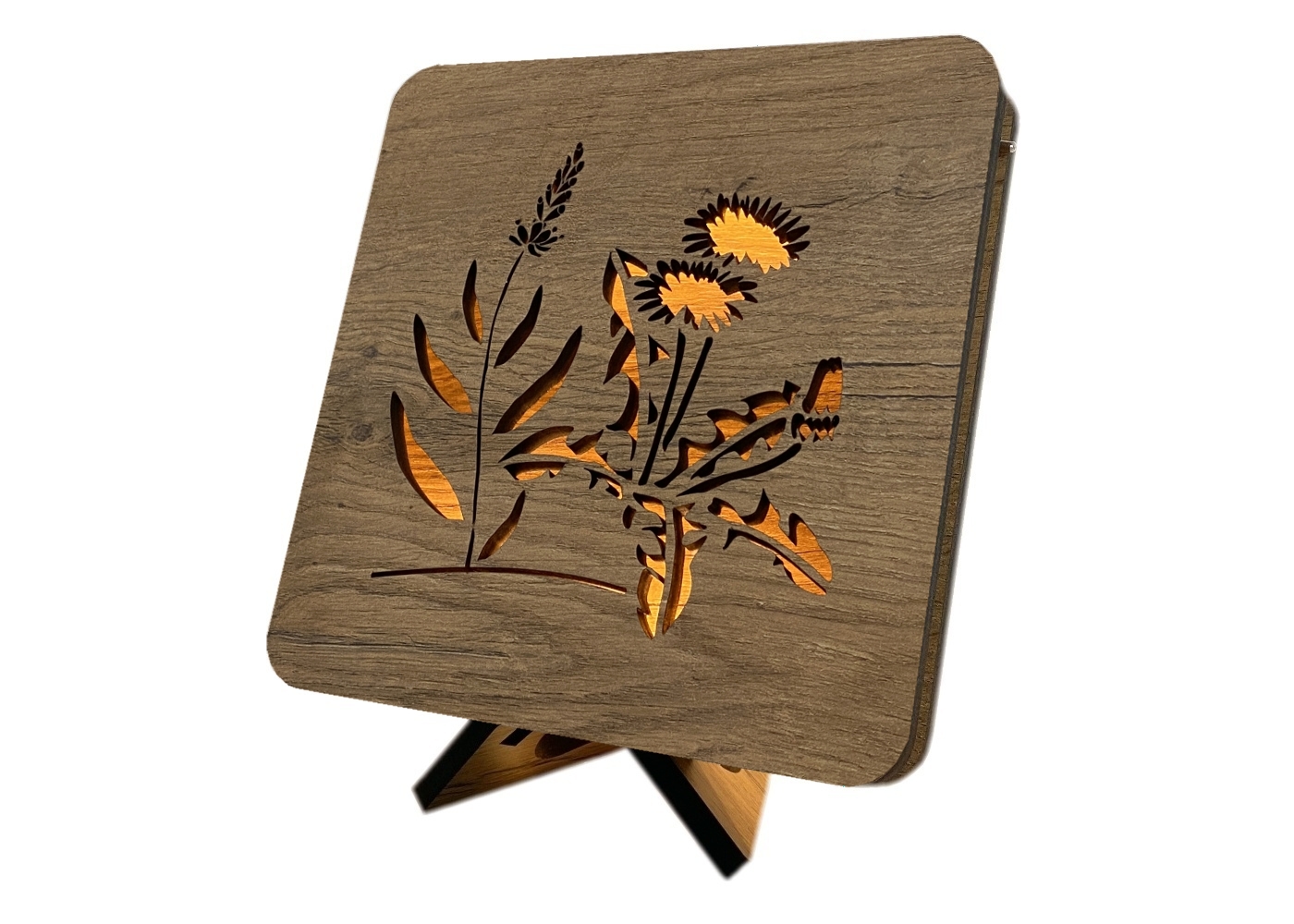 Li-Go "Pampeliška" lampa 19x19cm provedení povrchu: dub
