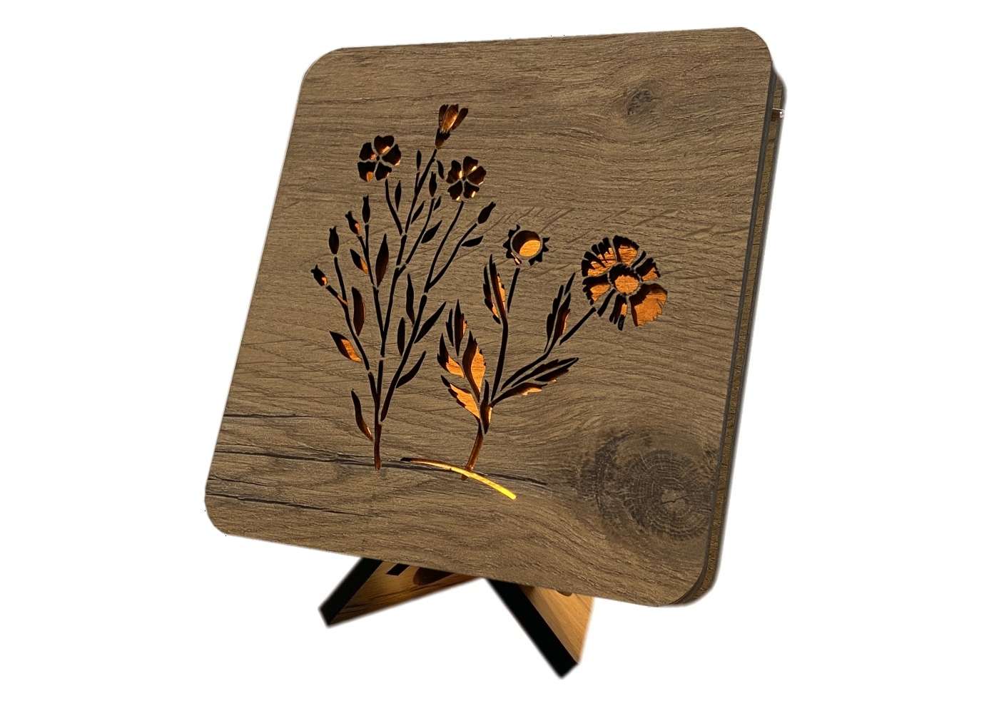 Li-Go "Hvozdík" lampa 19x19cm provedení povrchu: dub