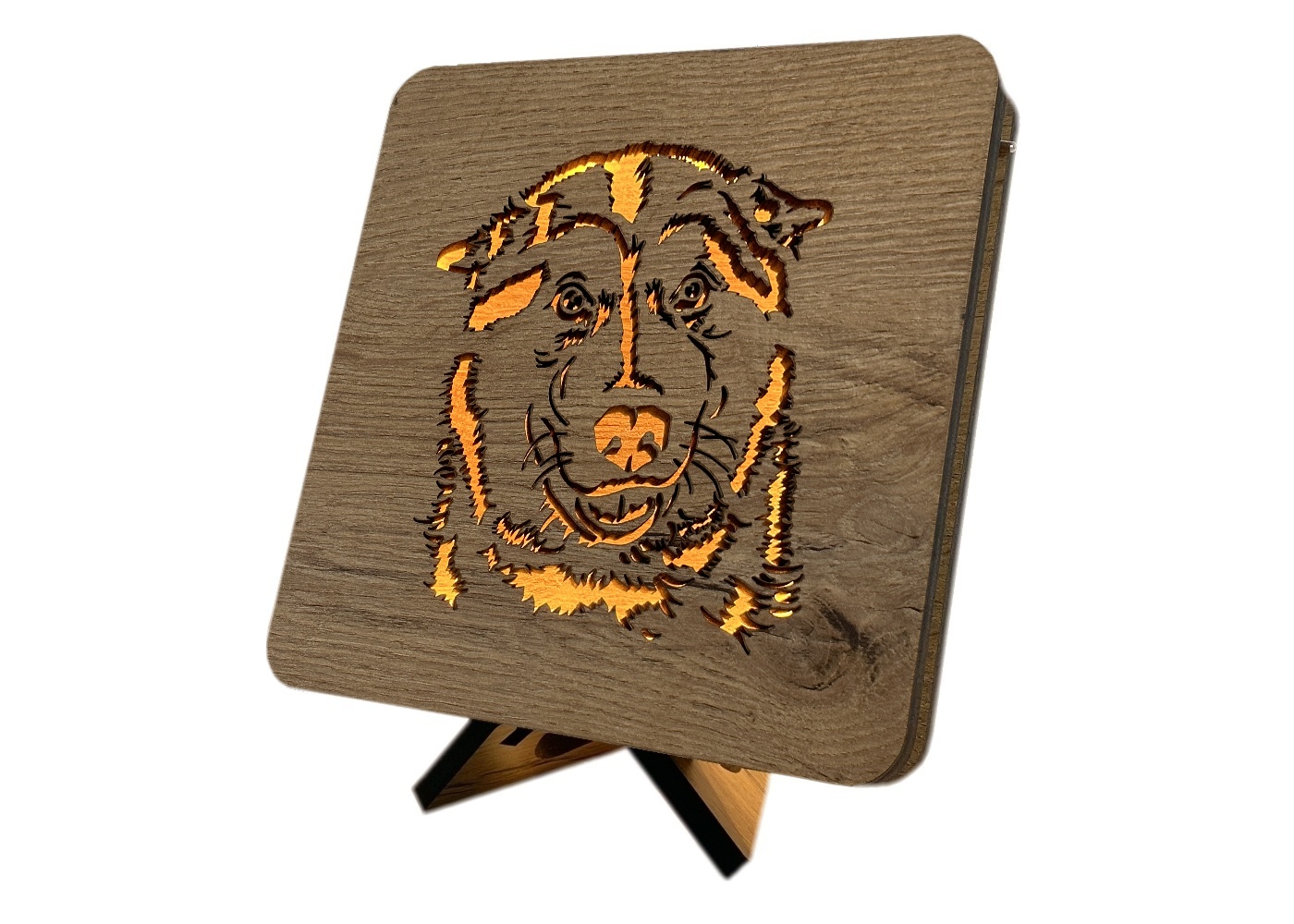 Li-Go "Husky" lampa 19x19cm provedení povrchu: dub