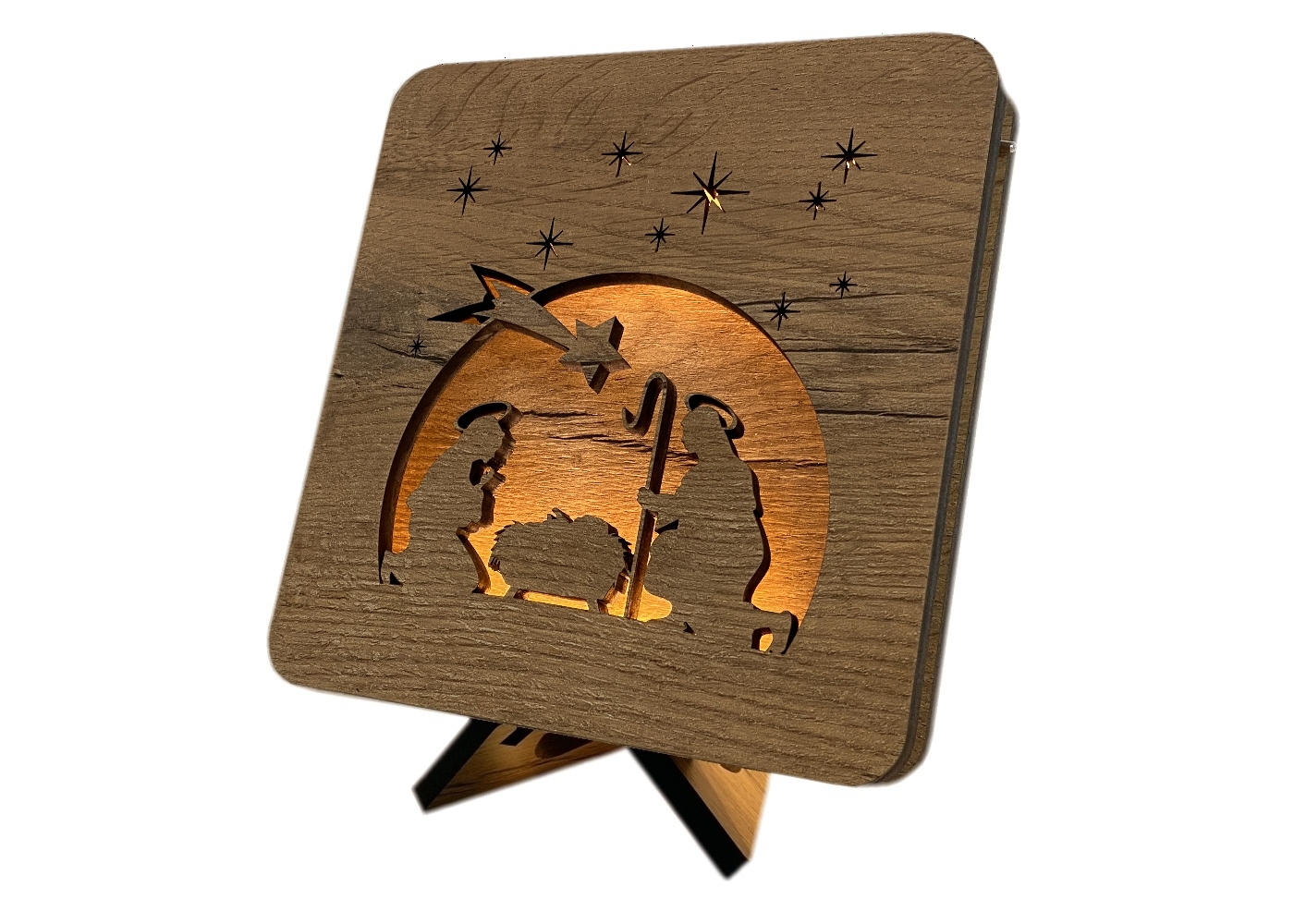 Li-Go "Betlém" lampa 19x19cm provedení povrchu: dub