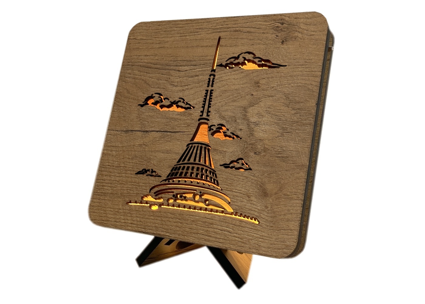 Li-Go "Ještěd" lampa 19x19cm provedení povrchu: dub