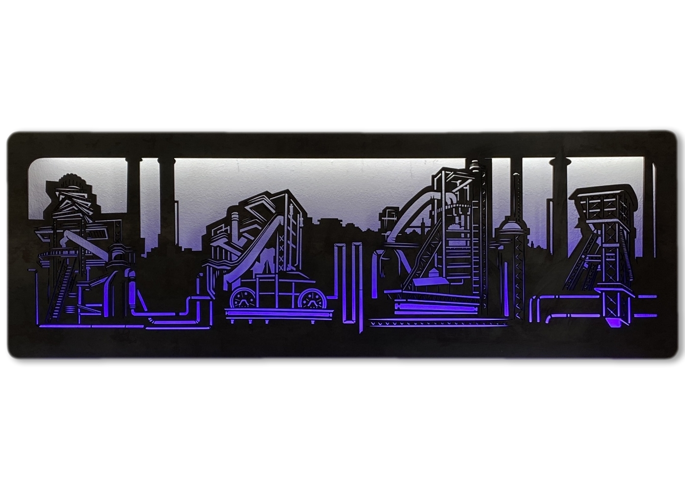 Li-Go "Železárny" světelný RGBW obraz 230V 120x40cm provedení povrchu: dub