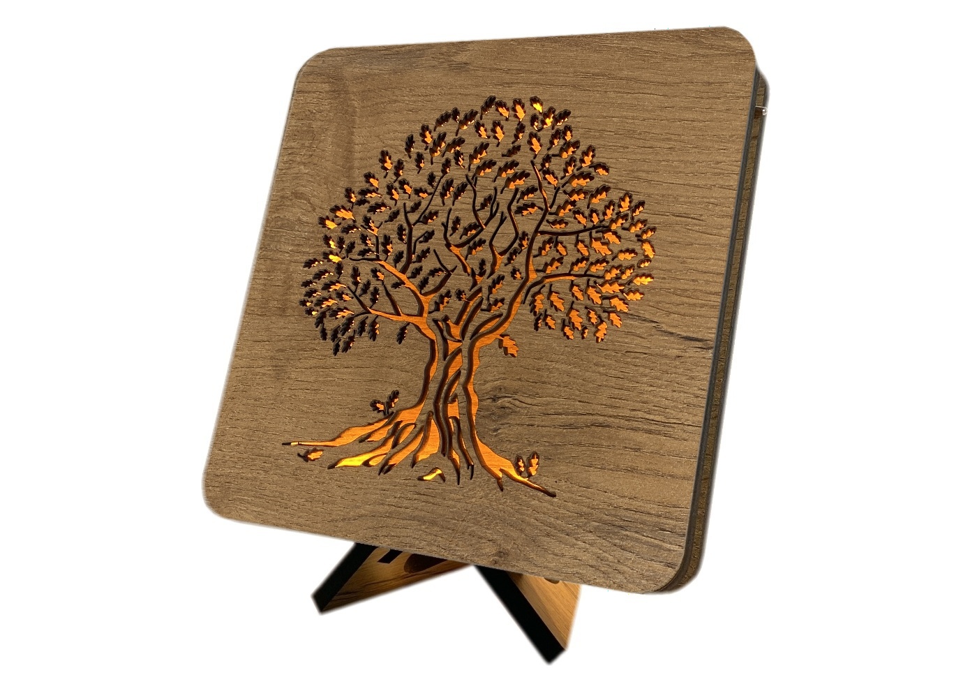 Li-Go "Dub" lampa 19x19cm provedení povrchu: dub