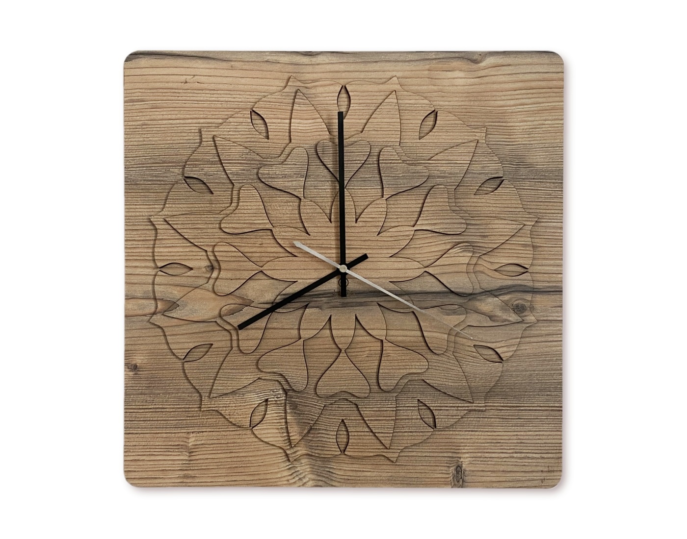 "Mandala" Dřevěné hodiny 40x40cm provedení povrchu: dub