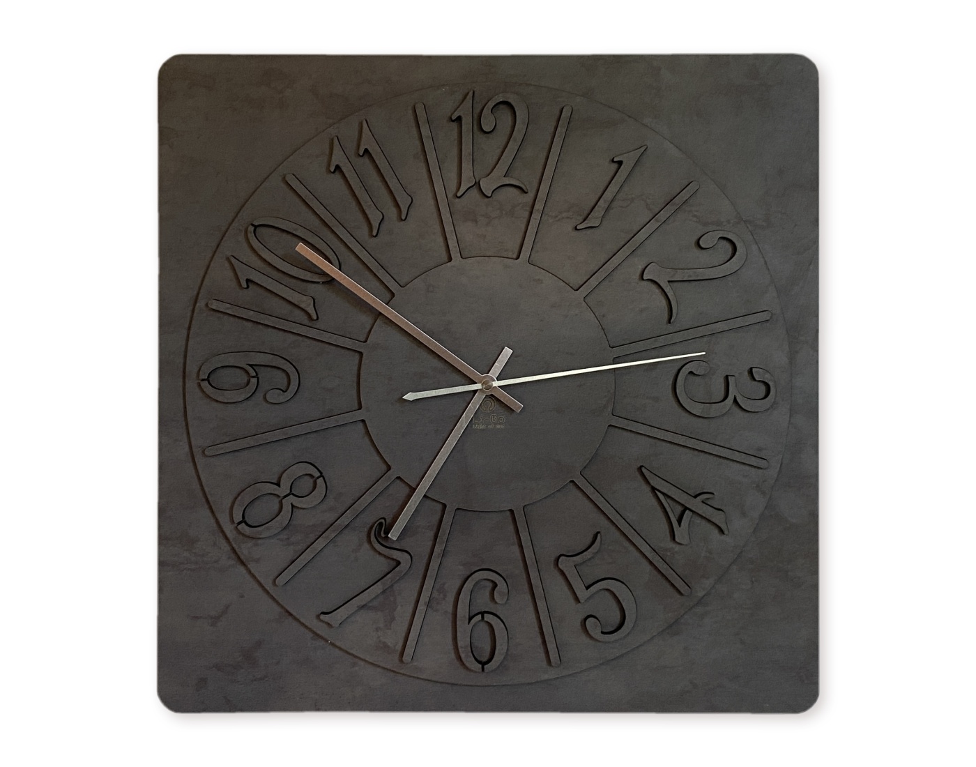 "Koláč" Dřevěné hodiny 40x40cm provedení povrchu: dub