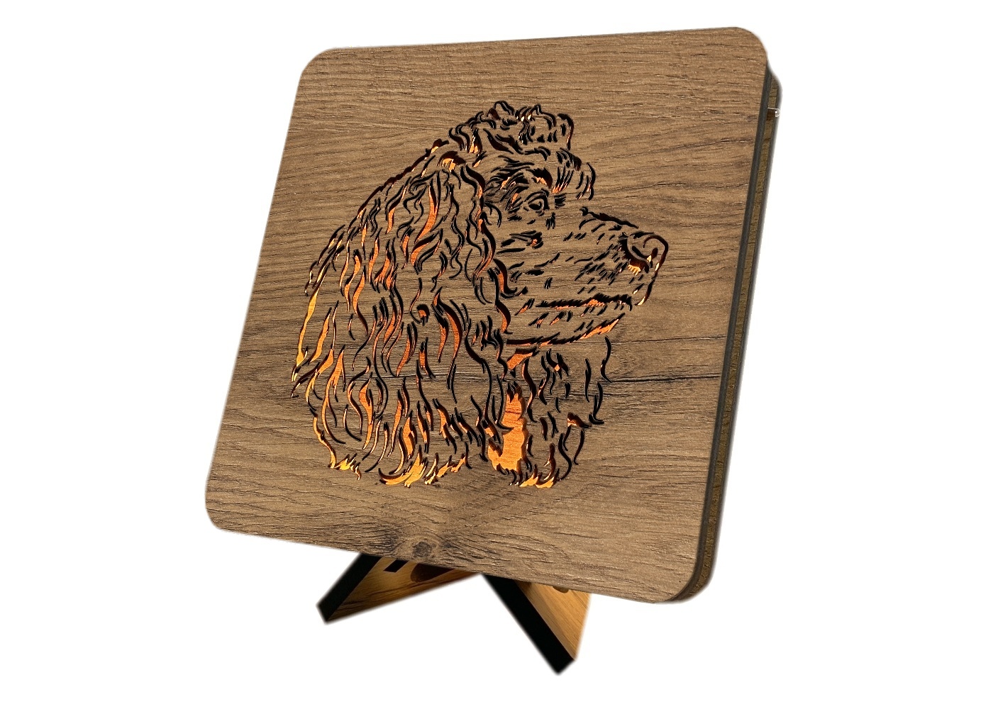 Li-Go "Pudl" lampa 19x19cm provedení povrchu: dub