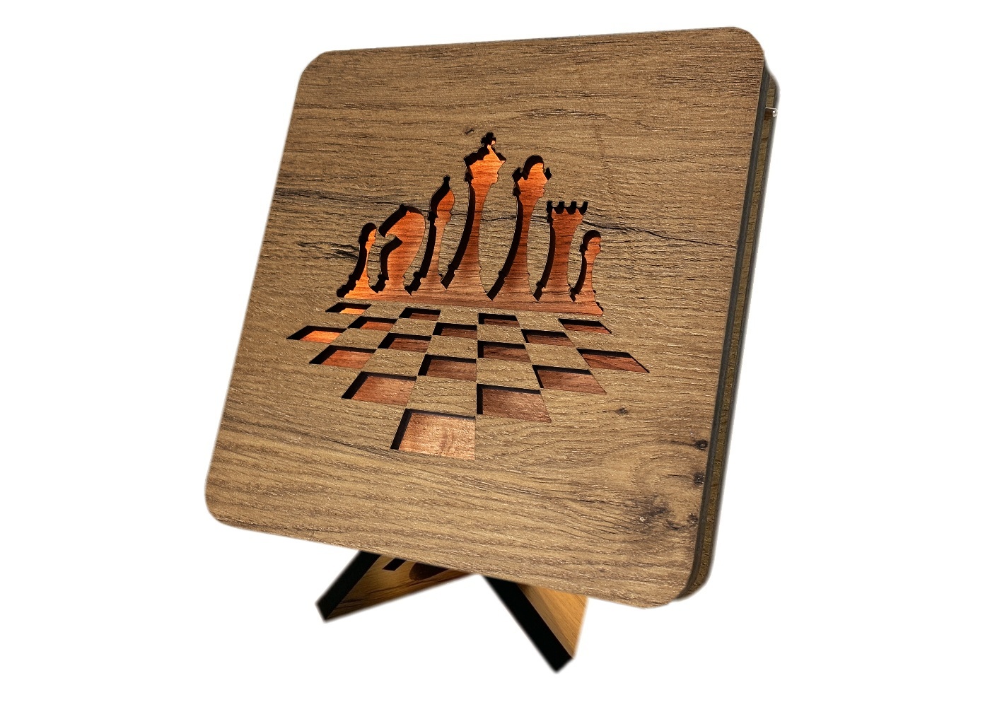 Li-Go "Šachy" lampa 19x19cm provedení povrchu: dub