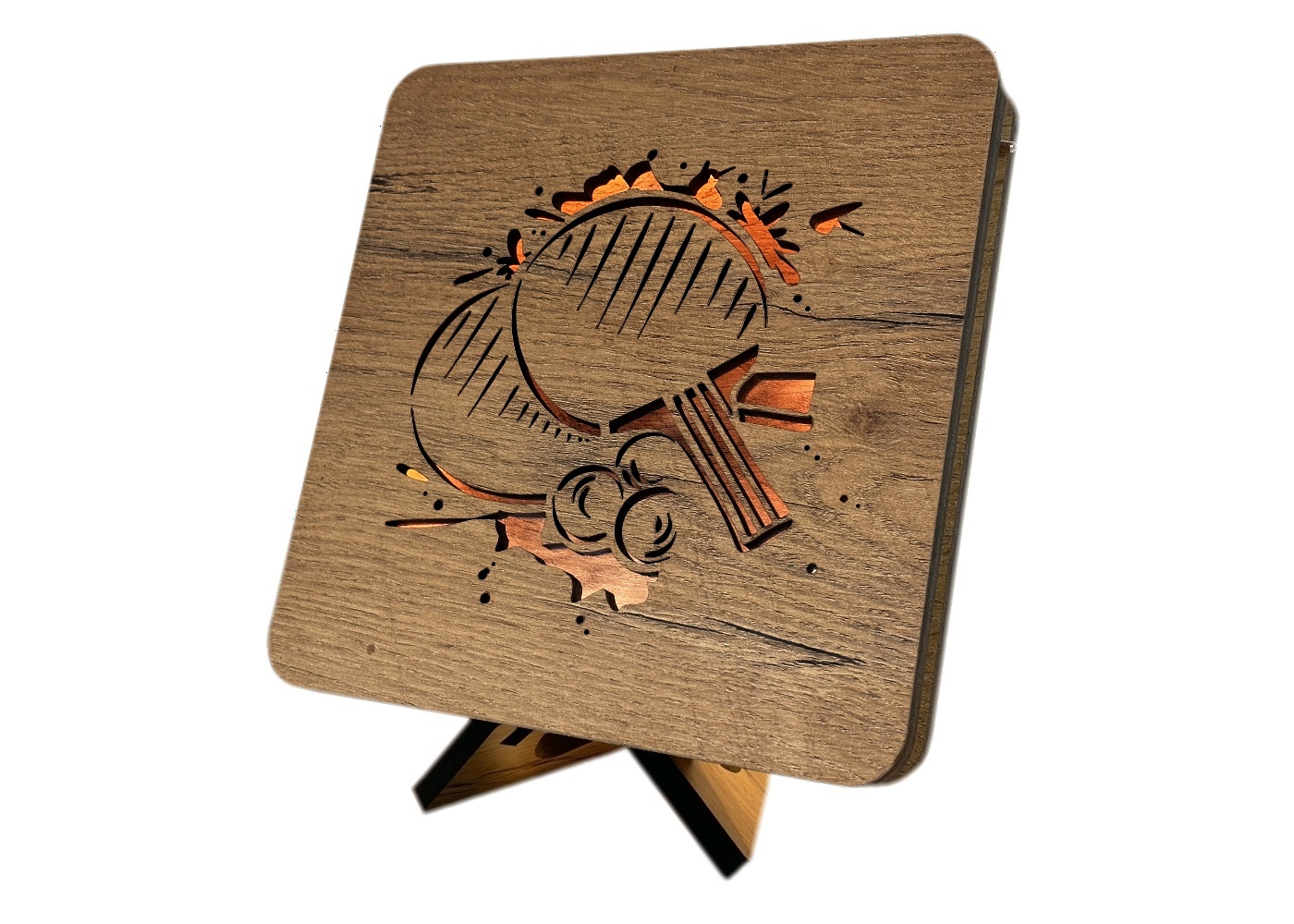 Li-Go "Ping Pong" lampa 19x19cm provedení povrchu: dub