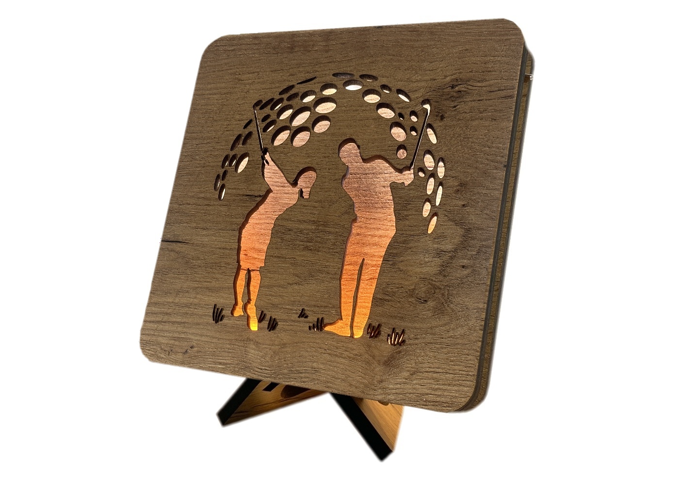 Li-Go "Golf" lampa 19x19cm provedení povrchu: dub