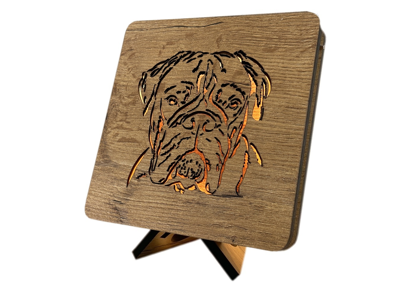 Levně Li-Go "Boxer" lampa 19x19cm provedení povrchu: dub B