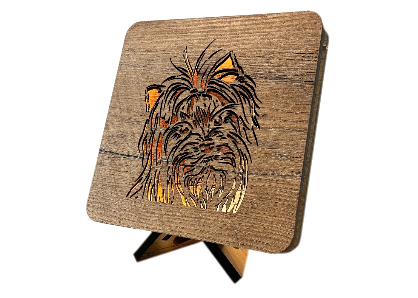 Li-Go "Jorkšír" lampa 19x19cm provedení povrchu: dub