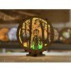 "Grut" lampa 20x22cm dub