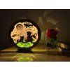 Malý princ s růží lampa 20x22 cm
