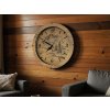 "Hory" Dřevěné hodiny, provedení dub
