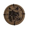 "Vlk" Dřevěné hodiny 32 cm